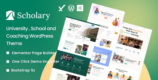 Scholary  University, School and Coaching WordPress Theme