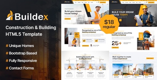 Buildex  Construction and Building HTML5 Template