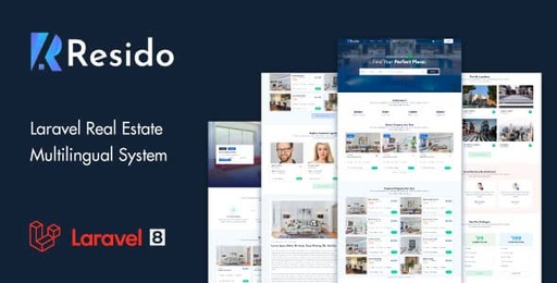 Resido  Laravel Real Estate Multilingual System