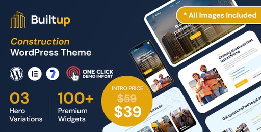 Builtup  Construction WordPress Theme
