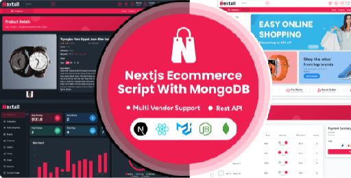 Nextall  React Multivendor Ecommerce Script with Next js &amp; MongoDB