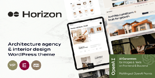 Horizon  Interior Design WordPress Theme