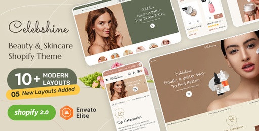 Celebshine  Shopify Theme for Fashion &amp; Beauty Cosmetics