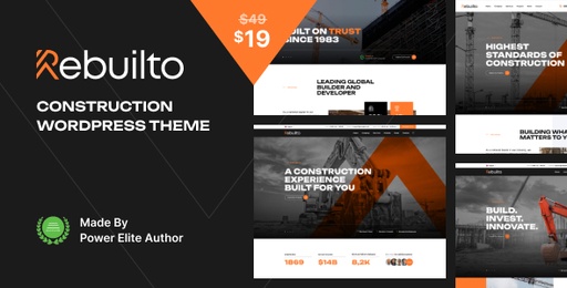 Rebuilto  Construction WordPress Theme