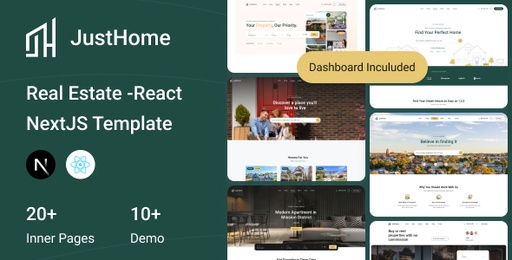 JustHome  Real Estate React NextJS Template