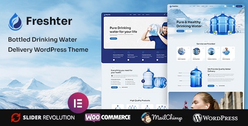 Freshter  Bottled Drinking Water Delivery WordPress Theme