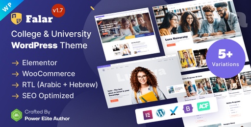 Falar  College University Elementor WordPress Theme