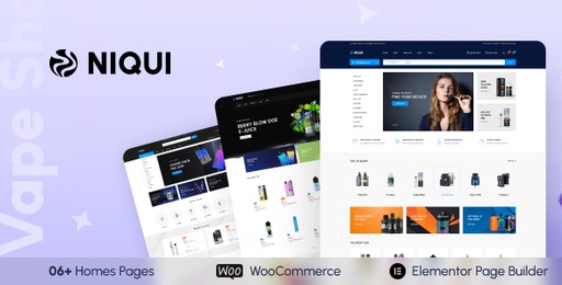 Niqui  Vape Store WooCommerce WordPress Theme
