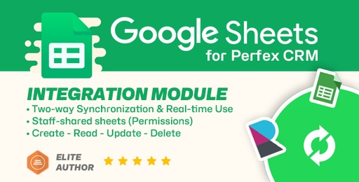 Google Sheets module for Perfex CRM  Two-way Spreadsheets Synchronization