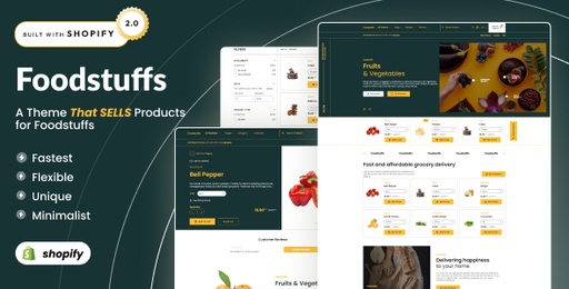Food Stuffs  Organic Food &amp; Agriculture Shopify 2.0 Store
