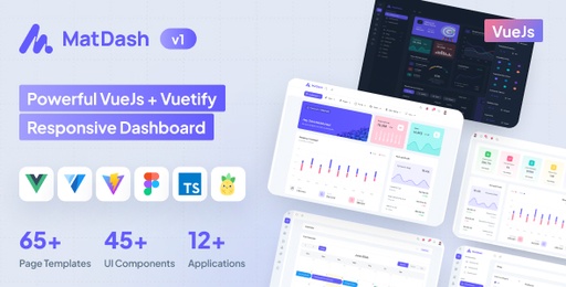 MatDash  Vue.js Admin Dashboard Template