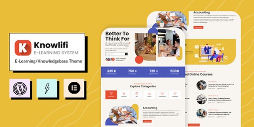 Knowlifi  E-Learning &amp; AI Knowledgebase Theme