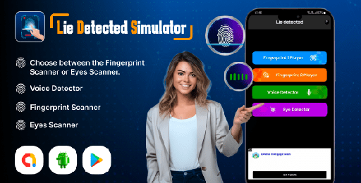 Lie Detector Simulator  Truth or Lie Detector  Fingerprint Scanner  Prank App
