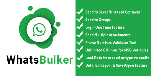 WhatsBulker  Whatsapp Bulk Messages Sender &amp; Numbers Filter
