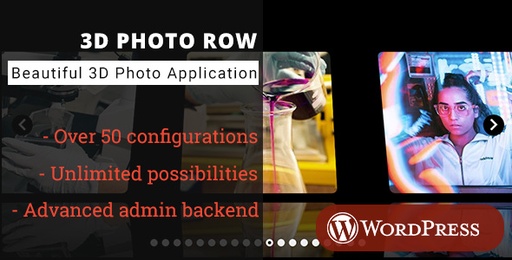 3D Photo Row  WordPress Media Plugin