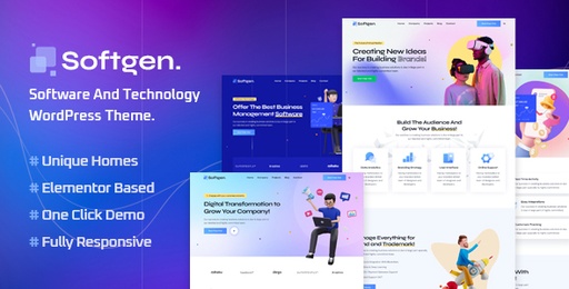 Softgen  Software &amp; Technology WordPress Theme