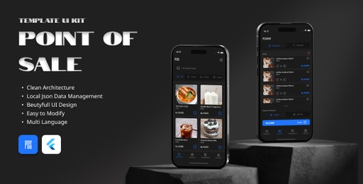 Flutter POS UI Template  Modern &amp; Multi-language