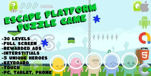 Escape Platform Puzzle Game  Construct 3, HTML5