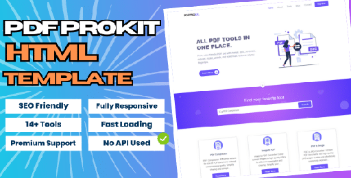 PDFPro Kit  PDF Tools HTML Template