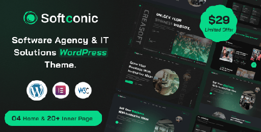 Softconic  Software and IT Solutions WordPress Theme