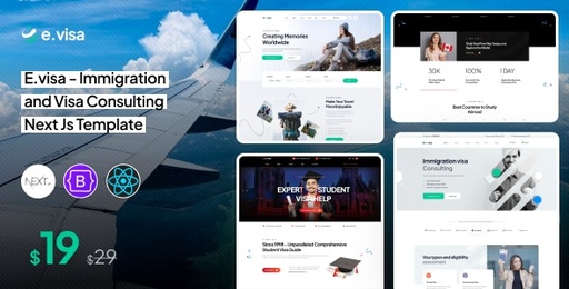 E.visa  Immigration and Visa Consulting Next Js Template