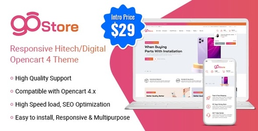 GoStore  Responsive Hitech/Digital Store Opencart 4 Theme