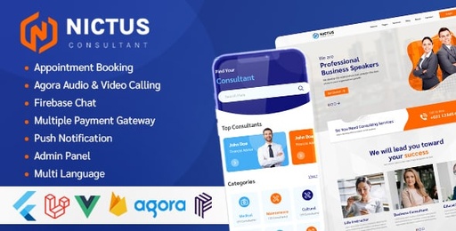 Nictus Consultation  Complete online consultation solution with flutter mobile app and laravel