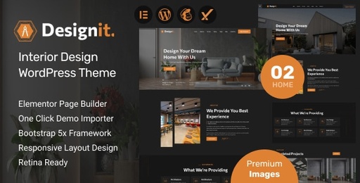 Designit  Interior Design WordPress Theme