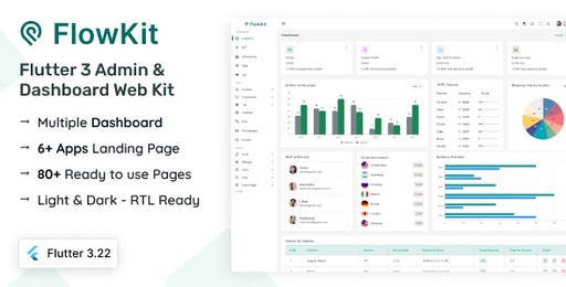 FlowKit  Flutter Admin &amp; Dashboard Kit