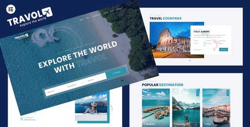 TRAVOL  Travel Agency Elementor WordPress Theme