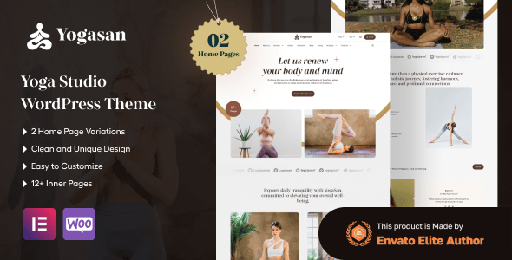 Yogasan  Yoga WordPress Theme