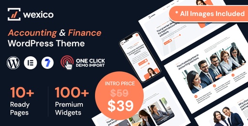 Wexico  Accounting &amp; Finance WordPress Theme