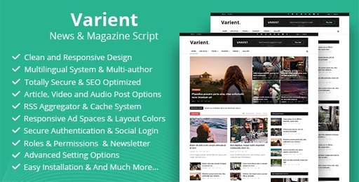Varient  News &amp; Magazine Script