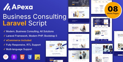 Apexa  Multi-Purpose Business Consulting Laravel Script