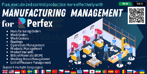 Manufacturing Management module for Perfex CRM