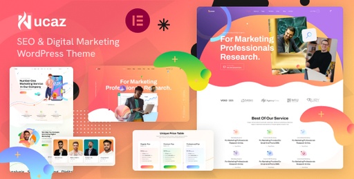 Nucaz  Digital Marketing &amp; SEO WordPress Elementor Theme