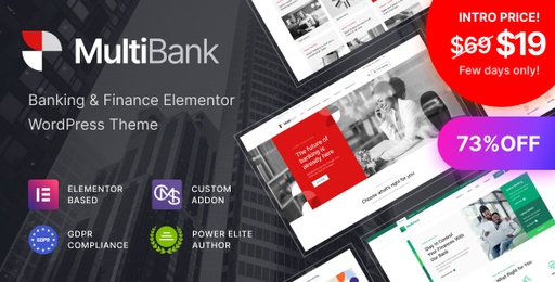 Multibank  Business and Finance WordPress Theme