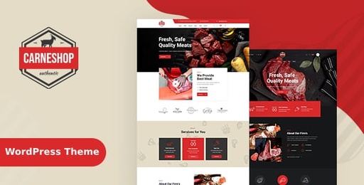 CarneShop  Butcher &amp; Meat Shop WordPress Theme + RTL