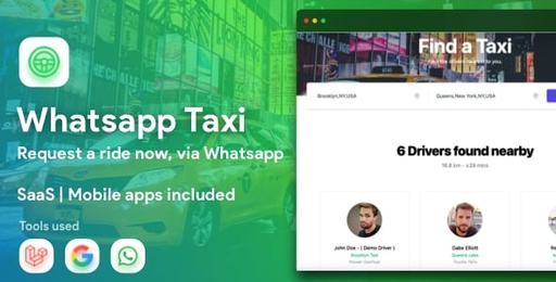 WhatsApp Taxi  SaaS taxi ordering via WhatsApp
