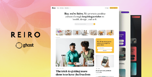 Reiro  Multipurpose Ghost Blog Theme