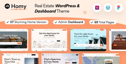 Homy  Real Estate WordPress Theme