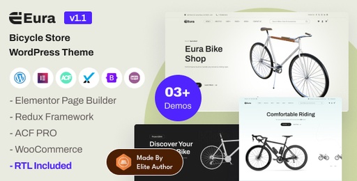 Eura  Bike Shop Elementor WordPress Theme