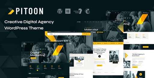 Pitoon  Creative Digital Agency WordPress Theme