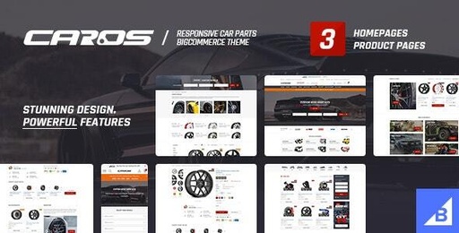 CAROS  Cars &amp; Auto Parts Automotive BigCommerce Theme (Stencil Ready)