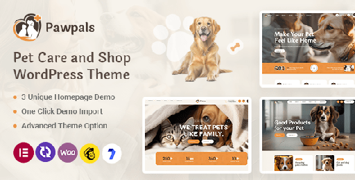 Pawpals  Pet Care &amp; Pet Shop WordPress Theme