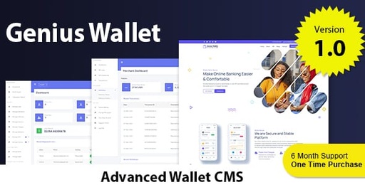 Genius Wallet  Advanced Wallet CMS with Payment Gateway API