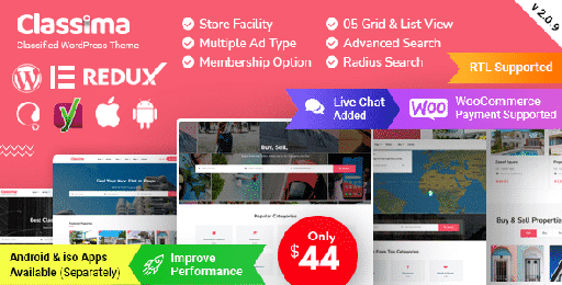 Classima  Classified Ads WordPress Theme
