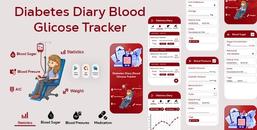 Diabetes Diary  Blood Glucose  Blood Sugar Diary Tracker  Blood Glucose Tracker  Diabetes Track