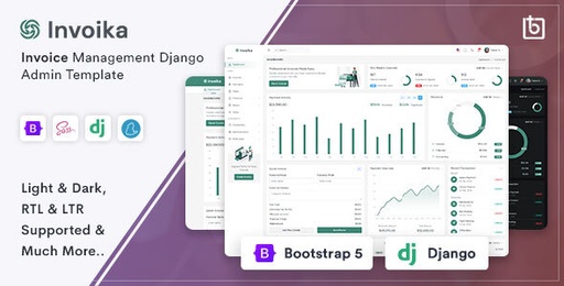 Invoika  Invoice Management Django Admin Template