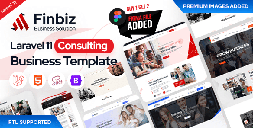 Finbiz  Laravel 11 Consulting Business Template